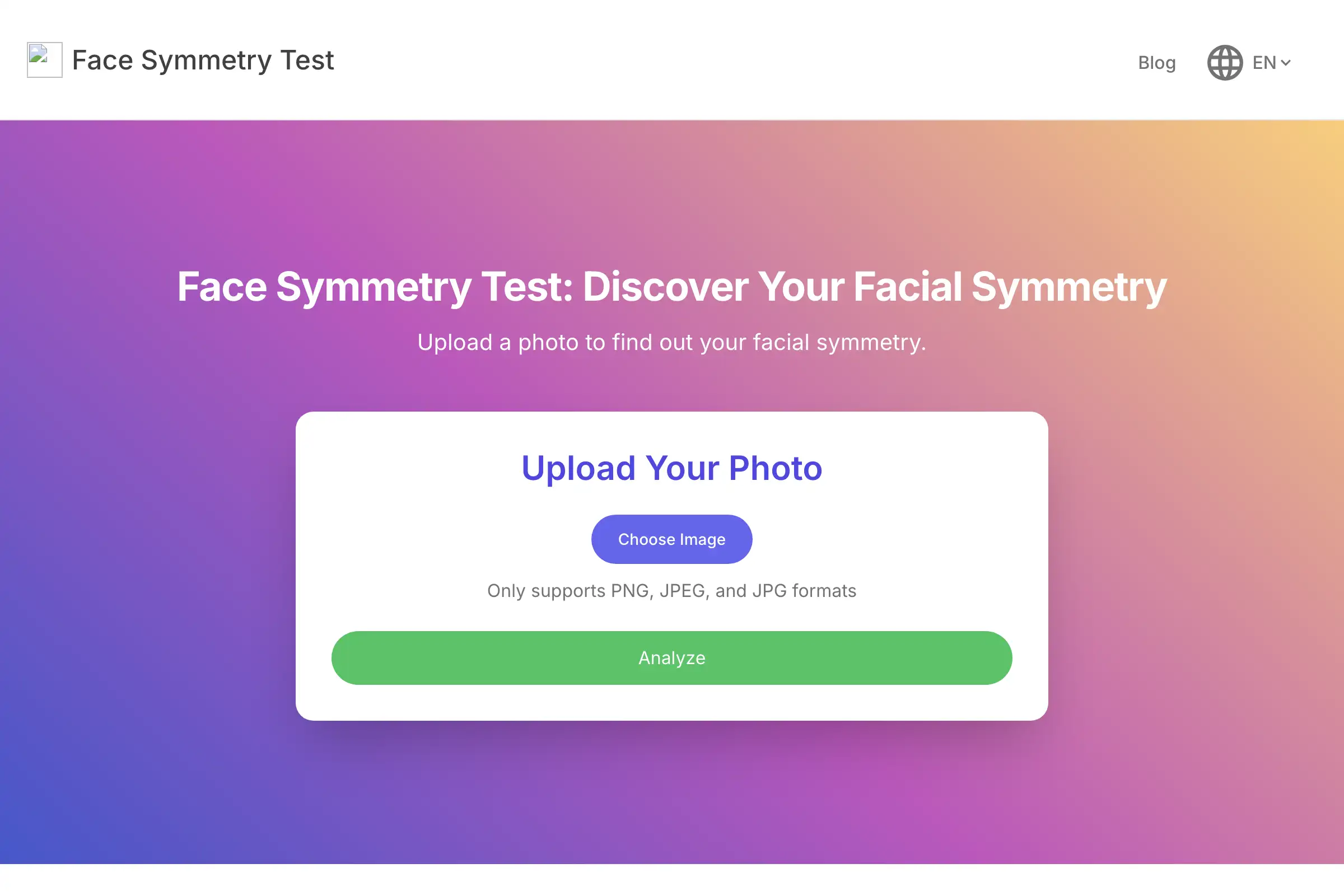 Test der Gesichts-Symmetrie